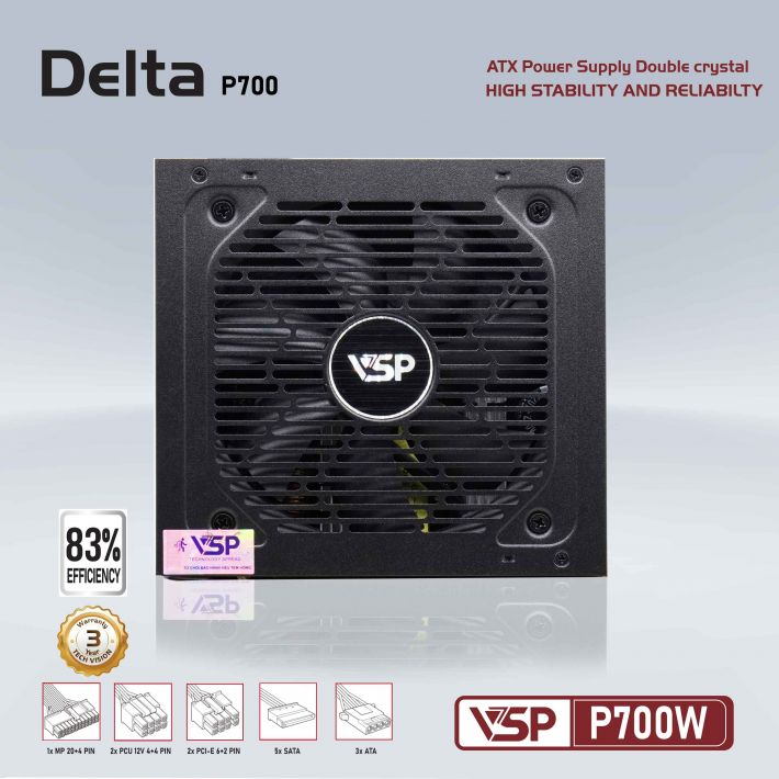 Bộ nguồn máy tính Delta VSP P700W 