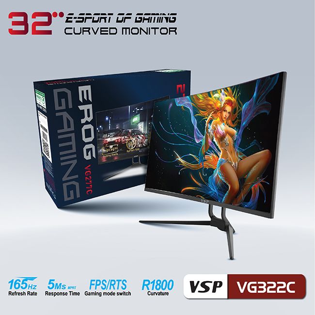 Màn hình VSP cong gaming 32inch VG322C
