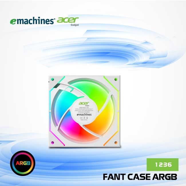 FAN CASE emachines Acer gadget1236 - 12CM ARGB - WHITE