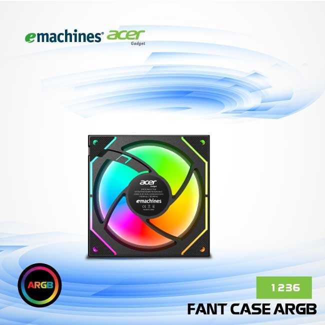 FAN CASE emachines Acer gadget 1236 - 12CM ARGB - BLACK 