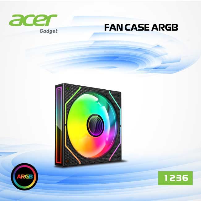 FAN CASE ACER 1236 - 12CM ARGB - BLACK 