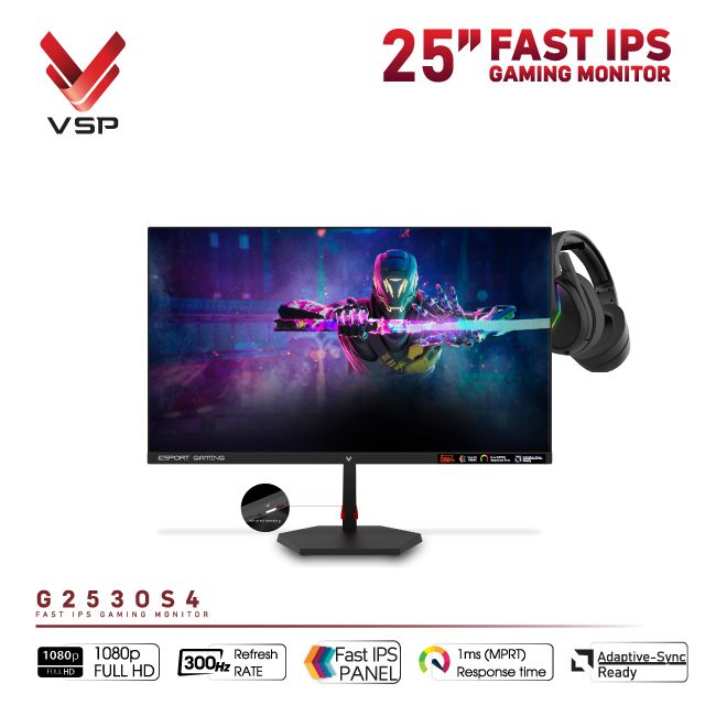Màn hình VSP Gaming G2530S4 25 Inch Fast IPS - 300Hz 