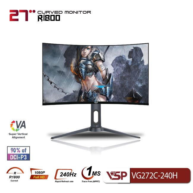  Màn hình cong VSP 27inch VG272C - 240Hz
