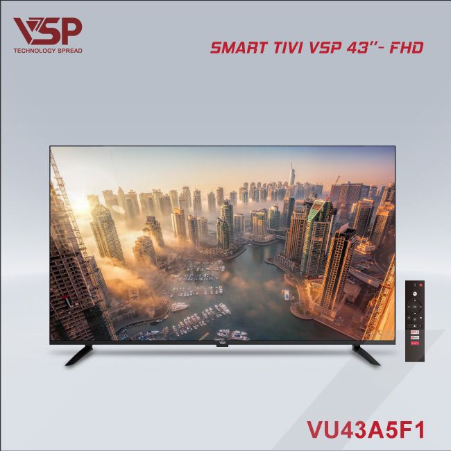 Smart Tivi  VSP 43inch VU43A5F1 