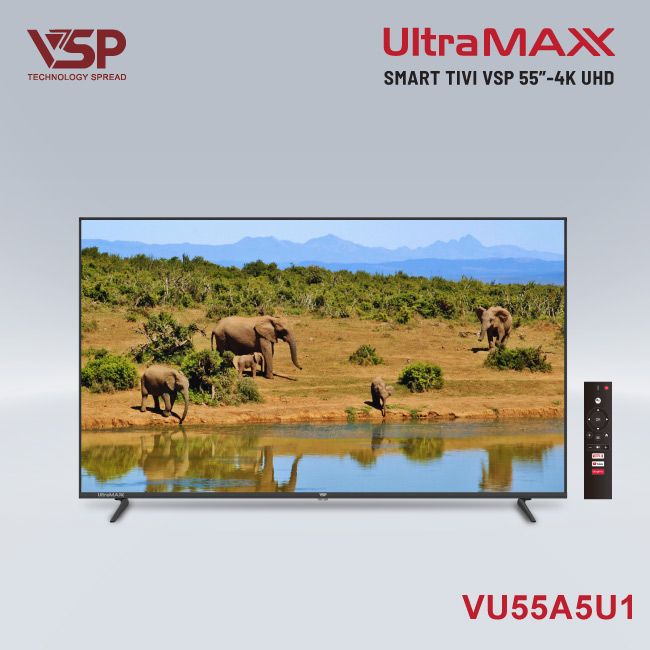 Smart Tivi VSP Ultra Max 55inch VU55A5U1 4K UHD