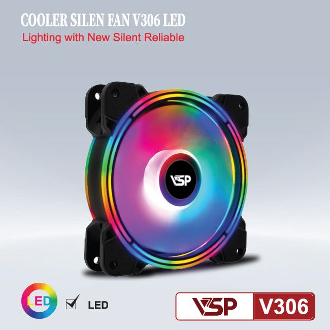 Quạt tản nhiệt VSP LED V306