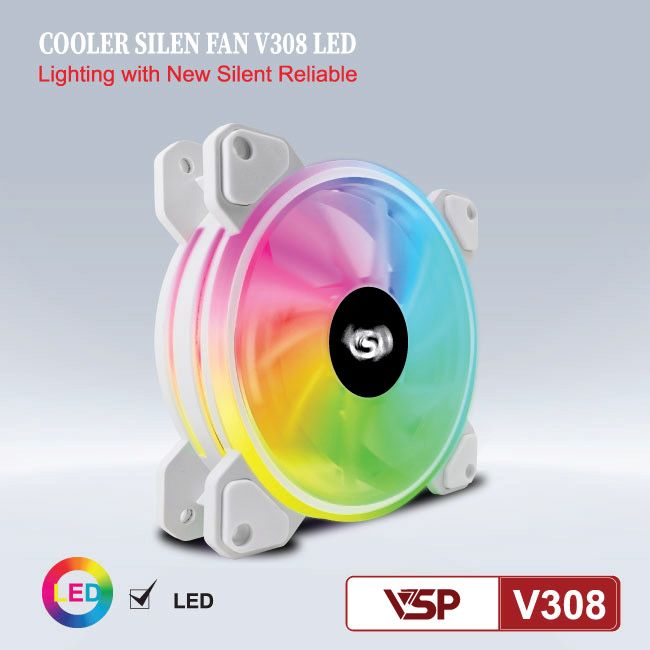 Quạt tản nhiệt VSP LED V308