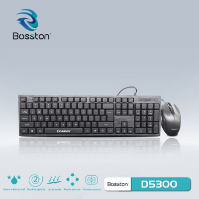 Combo bàn phím + Mouse có dây Bosston D5300