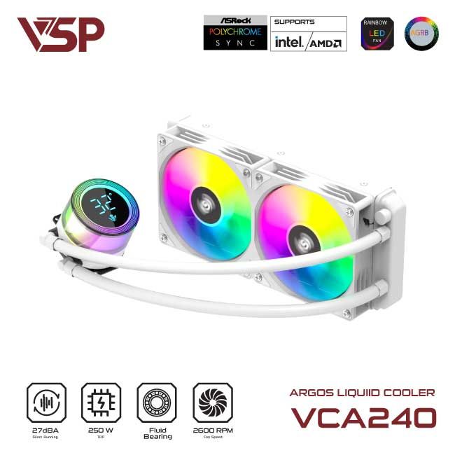 Tản nhiệt nước VSP Infinity Liquid Cooler VCA-240 Trắng