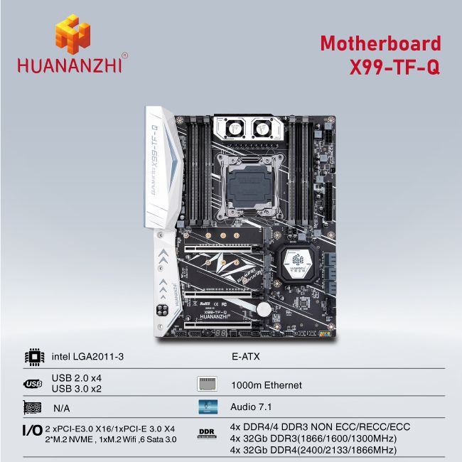 BO MẠCH CHỦ| MAINBOARD HUANANZHI X99 -TF-Q