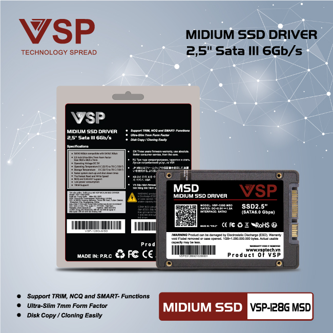 SSD VSP Midium Driver  VSP-128G MSD