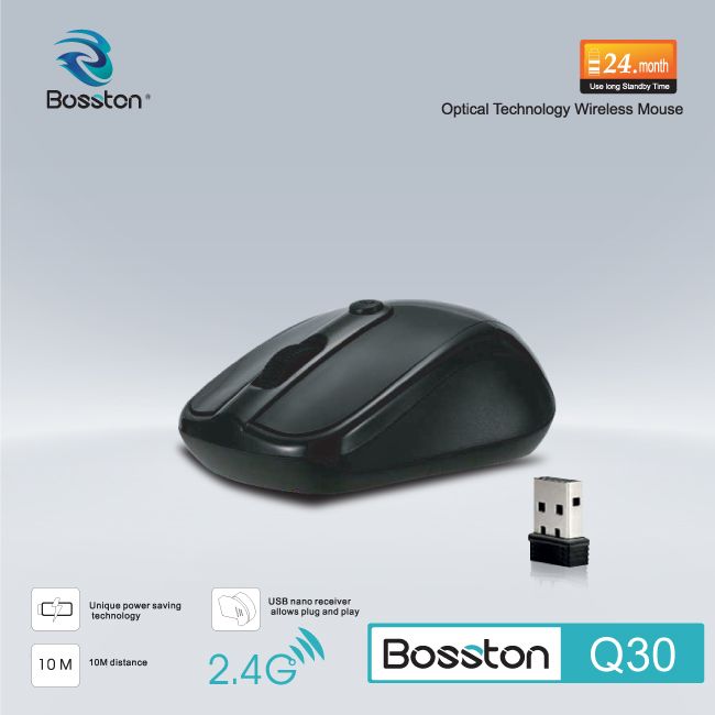 Chuột không dây wireless Bosston Q30 .1000DPI 