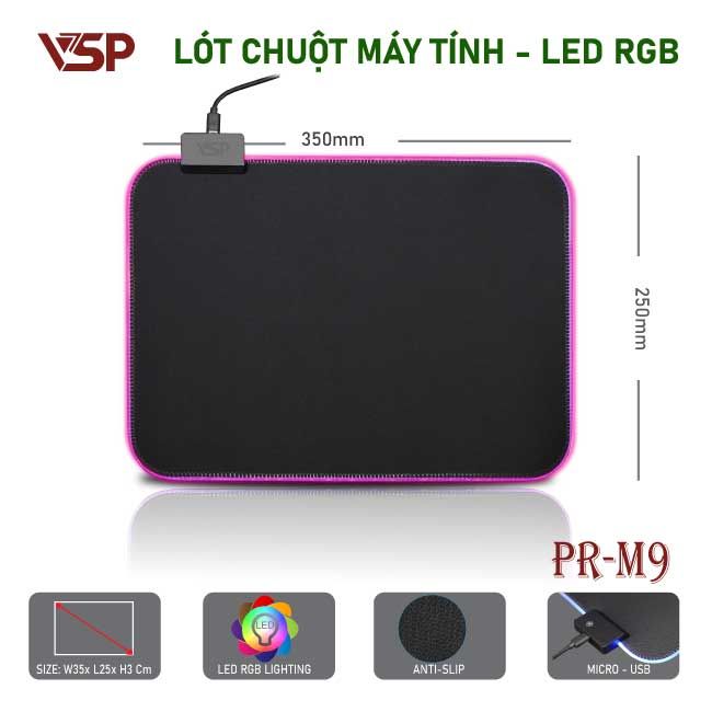 Mouse Pad LED RGB size nhỏ PR-M9