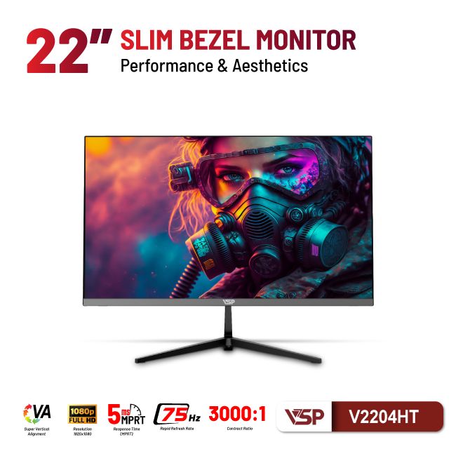Màn hình phẳng LED VSP V2204HT - Full HD