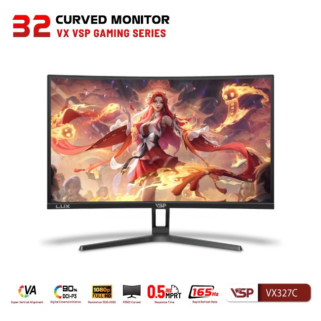 Màn hình cong VSP Gaming VX327C - 165Hz - 0.5Ms