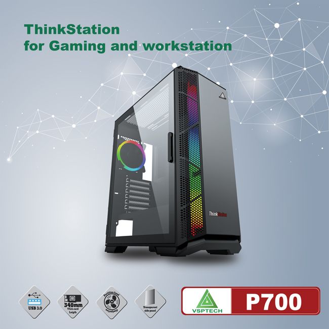 VỎ CASE MÁY TÍNH VSPTECH THINKSTATION P700 FOR GAMING AND WORKSTATION