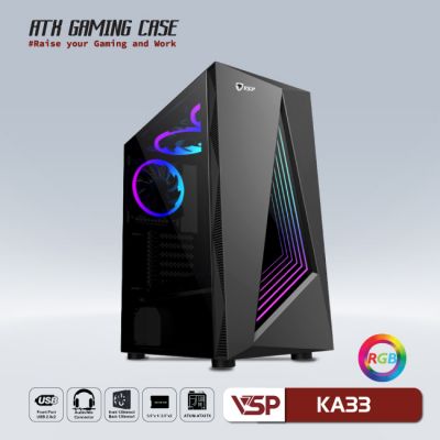 CASE VSP GAMING KA33 - Black