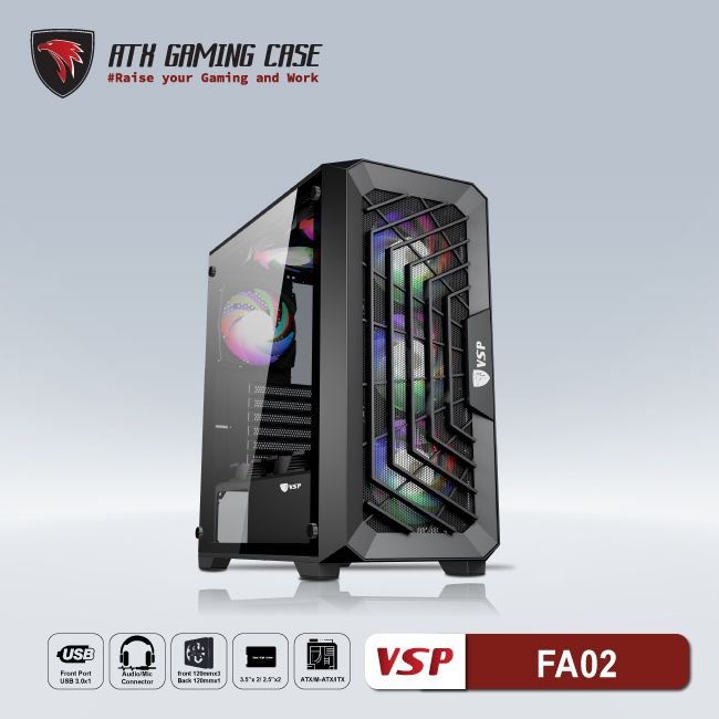 VỎ CASE MÁY TÍNH VSP GAMING FA02