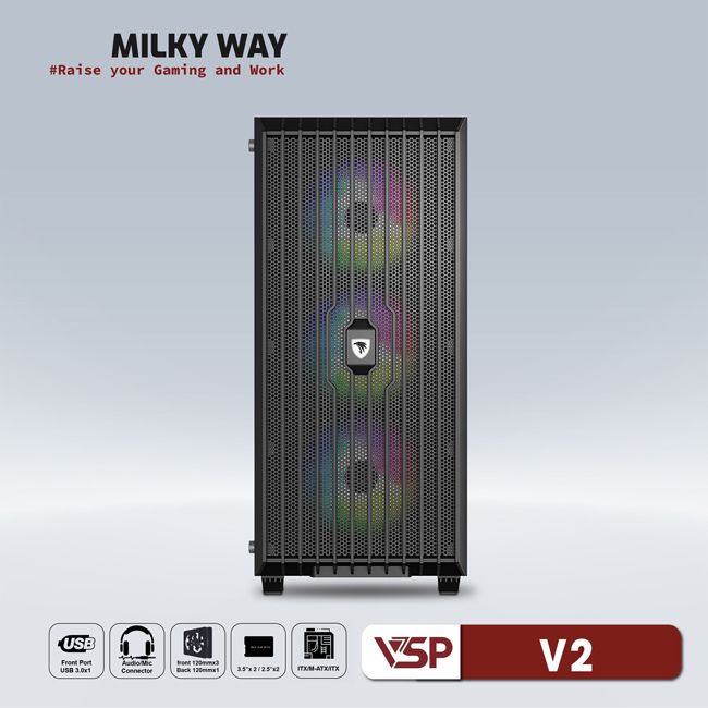 VỎ CASE MÁY TÍNH VSP GAMING Mid Tower V2