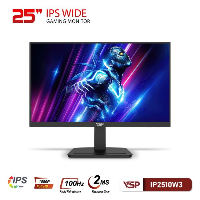 Màn hình VSP IPS - IP2510W3 - 25 inch - 100Hz - 2Ms - Đen