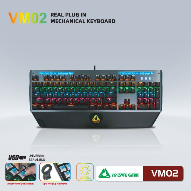 Bàn phím VSP eSport Gaming VM02