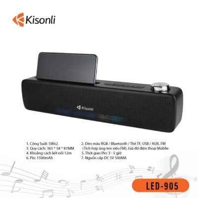 Loa Bluetooth Kisonli LED-909