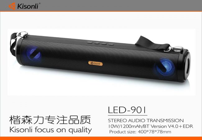 Loa Kisonli Bluetooth LED-901