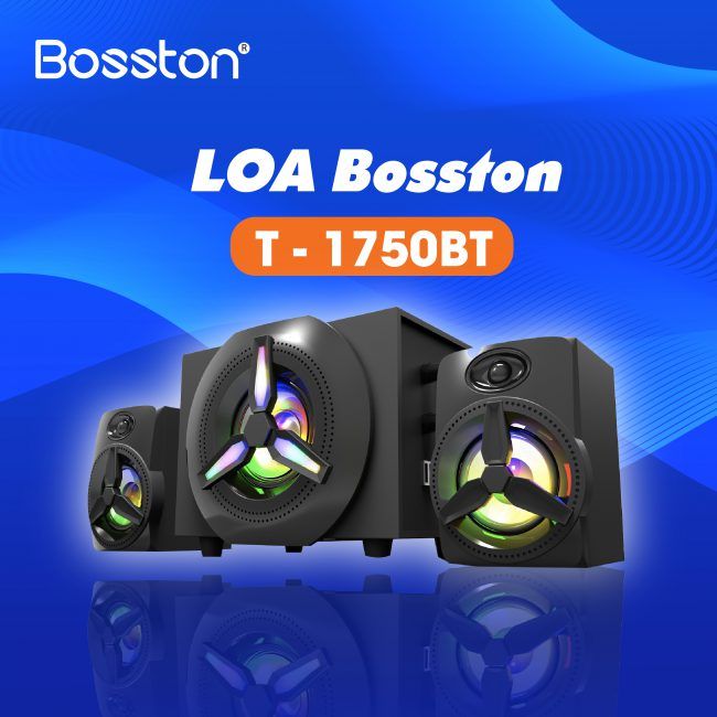 Loa Bluetooth Bosston T1750-BT 2.1 Đèn Led RGB