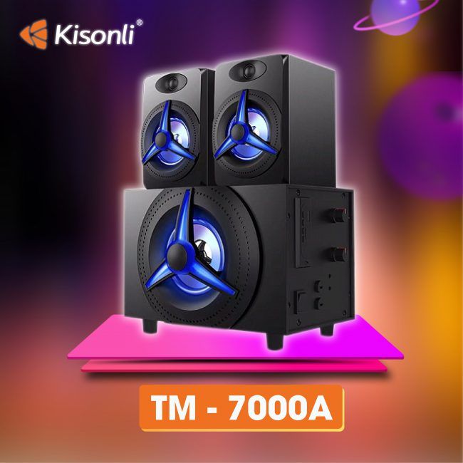 Loa Bluetooth Kisonli TM-7000A 2.1 Đèn Led-RGB