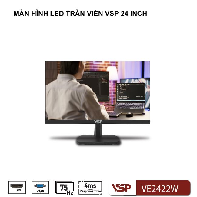 Màn hình LED tràn viền 24 inch VE2422W